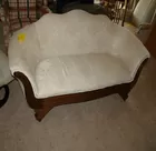 WALNUT VICTORIAN LOVESEAT
