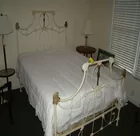 ANTIQUE BRASS & IRON BED