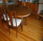 6 PCS DINING ROOM SUITE W/DROP LEAF TABL