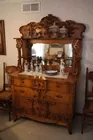 Oak Sideboard w/ Mirror