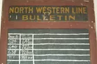 Todd Wills Auctioneering- RR time table board
