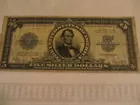 Lincoln Porthole Five Dollar Note