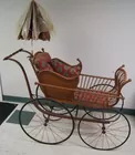 Victorian Wicker Baby Buggy