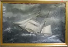 Antique ship painting