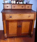 cherry & birds eye maple period server 