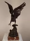 Bronze Eagle Marble Base