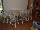 Kitchen Table And Six Chairs With Cushions 