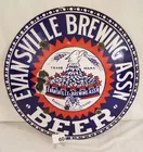 Porcelain sign, Evansville Brewing Ass'n