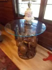 Hand carved horse table