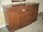 Early Southern Cherry Buffet w/ Inlaid Escutcheons