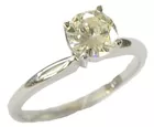 Ring with 1 Carat Diamond Solitaire
