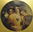 Charles Baxter Oil Painting, Three Sisters