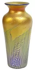 Sgd. Lundberg Art Glass Vase