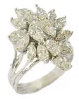 14K Ring w/3 Cttw. Diamonds