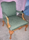 1 of 2 Carved arm chairs