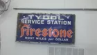 PORCELAIN FIRESTONE SIGN
