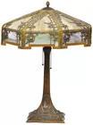 Antq. Slag Glass Table Lamp