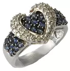 14K Sapphire & Diamond Ring