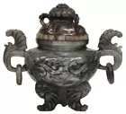 Small Carved Jade Urn