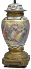 Sevres-Type Hand-Painted Lamp