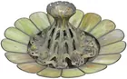 Slag Glass Fountain w/Dolphins