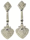 Pr. of Sapphire & Diamond Earrings
