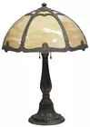 Sgd. Jefferson Antq. Slag Glass Lamp