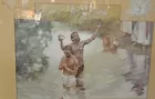 Gouache/Watercolor sgd. Charles Miller