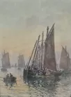 Sgd. Timmermans Sailboats Watercolor