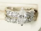 2.85 ct marquee diamond wedding set