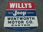 double sided Willys Jeep sign