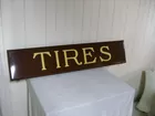 porcelian tire sign
