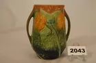 Roseville, Sunflower, Handled Vase, Unmarked