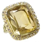 Antq. Gold Ring w/Yellow Stone