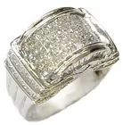 14K Ring w/4 Cttw. Diamonds