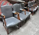 6 Kittinger Blue Chairs w/Arms