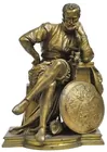 Lg. Bronze Metalworker w/Shield