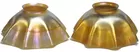 2 Signed Tiffany Art Glass Shades