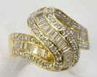 14K Ring, Covered with Diamonds