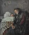 Woman & Baby, Oil sgd. J. Califiano