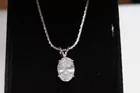 3.08 CT oval diamond solitaire necklace