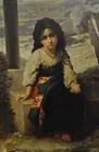 Painting of Young Girl sgd. Eric Reed
