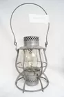Railroad Lantern RRL Monon tall clear etched globe