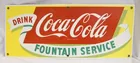 Coca Cola porcelain sign