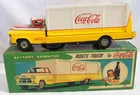 Coca Cola, metal battery operated route truck