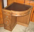 Leather top ranch oak