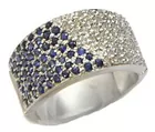 14K Sapphire & Diamond Ring