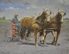 Gulbrand Christensen Oil, Farmer & Horses