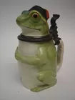 Porcelain Frog Figural Stein