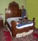high back victorian bed carved mint